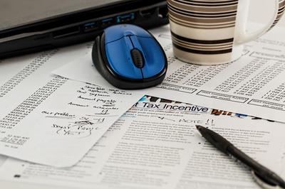 IRS forms and tax trouble notes
